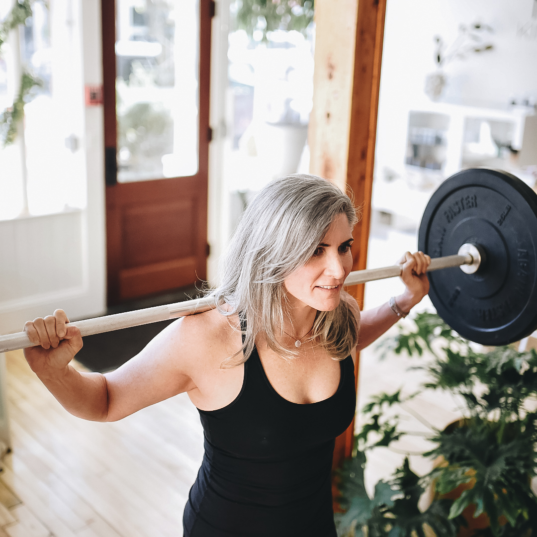 Angela weightlifting